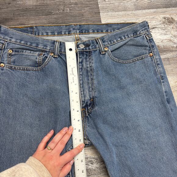 Vintage Y2k‎ Levis 505 Bue Mens 36x29 Red Tab Regular Straight Leg Denim Jeans - Picture 10 of 12